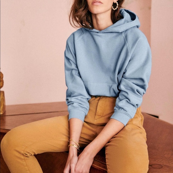 Sezane Sweaters - Sezane Pacey Sweatshirt in Sky Blue
